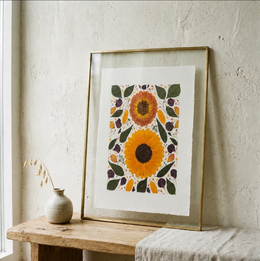 Création florale sur mesure dans un cadre minimaliste
